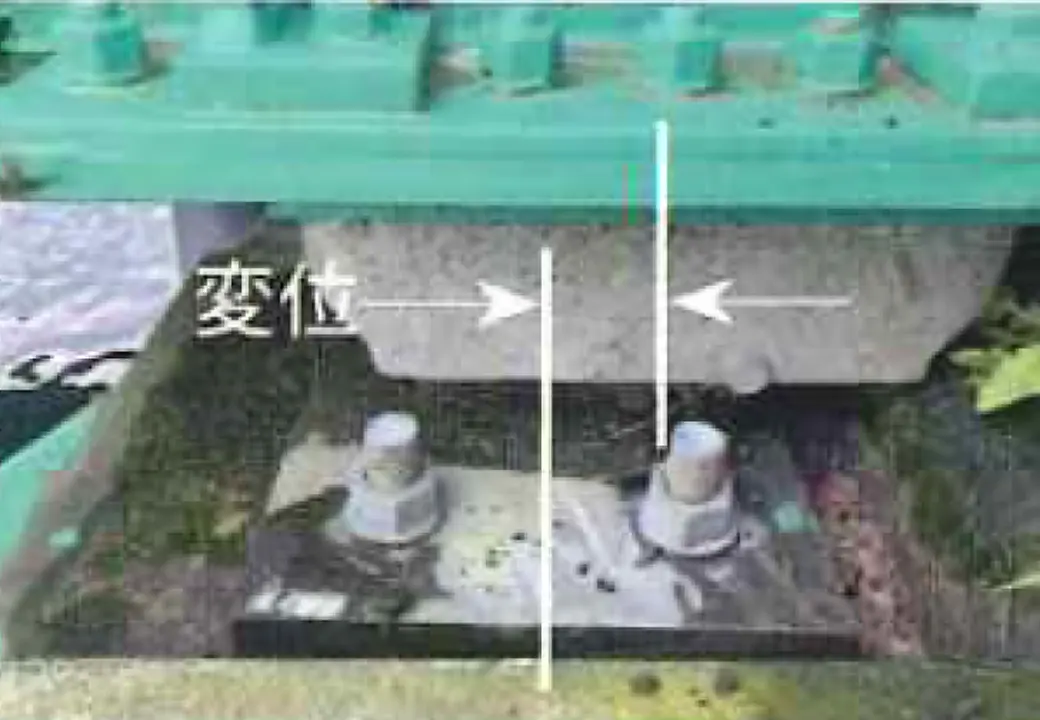 せん断ストッパーの機能状況